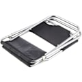 Miniatyrbilde 4 av 5: Sammenleggbar bærbar sammenleggbar krakk utendørs camping Footool liten fiskestuestol lett camping aluminiumsstoler sete for camping piknik reise - svart