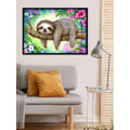 Miniatyrbild 3 av 5: DIY 5D Sloth Diamant Full Diamond Set 30*40cm, Vatten Djur
