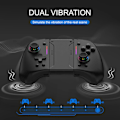 Miniatyrbillede 4 af 5: Controller til Switch, Trådløs Gamepad Joypad Controller til Switch med RGB-lys, 6-akset Gyro Dobbelt Vibration Tur