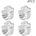 Miniatyrbild 1 av 5: 4-pack Flänsstångsbeslag (22 mm), Gardinstångsbeslag i zinklegering