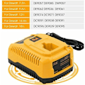 Miniatyrbillede 3 af 5: DC9310 Batterilader til Dewalt - Kompatibel med Ni-Cd & Ni-Mh Batterier fra 7.2V til 18V - Modeller DC9096, DC9098, DC9099, DC9091, DC9071, DE9057, DW9096.