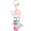 Miniatyrbild 1 av 5: Legering Macaron Nyckelring Söt Färgglad Macaron Eiffeltornet