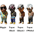 Miniatyrbild 4 av 4: Legend Hip Hop Rapper Minnesmärke Hartsstatyett Miniatyrprydnader Dekor C