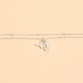 Miniatyrbillede 4 af 5: 1 stk (Sølv) Ankelhæng Multilayer Sølv Ankelkæder Sommer