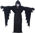 Barn Scream Kostym med Mask Ghostface Kostym för längd 185cm