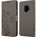Miniatyrbilde 1 av 5: Etui til Samsung Galaxy S9 i Blomstergrå - Blomsterdesign