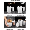 Miniatyrbild 4 av 5: 1 st (Vit) USB Laddningsbar Automatisk Mugg Kopps Magnet Mugg