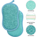 Miniatyrbilde 2 av 5: Vaskbar og gjenbrukbar svamp, miljøvennlig mikrofiber skrape,
