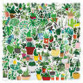 Miniatyrbilde 4 av 5: Et sett med 100 graffitiklistremerker av planter, blomster, gress og