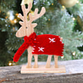 Miniatyrbillede 2 af 3: Julepynt Uldfilt Hjorte Ornament Bordpynt