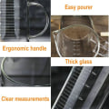 Miniatyrbilde 2 av 5: Glassmåler Ergonomisk Tykkvegget Håndtak Transparent Ovn