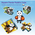 Miniatyrbilde 7 av 8: 3-pak søte panda magiske kube sett, 3D uendelig stjerne kube magnet Fidget leketøy, puslespill kuber for barn og voksne
