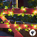 Miniatyrbillede 1 af 5: 10M 100 LED Solcelled Lysstreng med Kunstige Planter, 8-Modes Vandafvisende Lysstreng til Indendørs