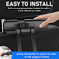 Miniatyrbilde 5 av 5: Justerbar Bil Tablettholder, Universell Justerbar Tabletfeste for iPad Serien / Samsung Galaxy Tab / 4.41-7.87 i