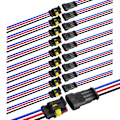 Miniatyrbillede 1 af 5: 3-polet Elektriske Ledningsforbindelser Han- og Hun-stikkontakt Hurtig Afbrydelse Vandafvisende Plug and Play Ledningsklemme