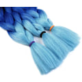 Miniatyrbilde 5 av 5: 3 stk (Blå) Flettehår Extensions 60cm Hårforlengelse Flette Flettehår Syntetisk Flette Fletter Meches