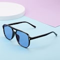 Pikkukuva 3 / 5: Retro Neliö Aviator Aurinkolasit Naiset Miehet 70-luvun Vintage Trendikkäät Muovikehyksiset Aurinkolasit