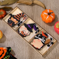 Pikkukuva 1 / 3: 1 setti Halloween-koristeita Halloween-puupendantit Kurpitsa