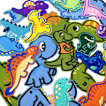 Miniatyrbillede 2 af 5: 26 stk. Dinosaur Brodererede Patches, Søde Dinosaur Jern-På/Sy-På