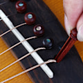 Miniatyrbilde 3 av 5: 6 stk. folkegitarre kakao ananas innlegg abalone prikk strenge plugger +