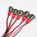 Miniatyrbillede 4 af 5: 5 stk. 12mm LED Metal Indikator 110V-220VAC Lys Vandtæt