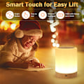 Miniatyrbillede 4 af 5: Touch-natlampe genopladelig trådløs natlys 11 LED-lys