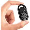 Miniatyrbillede 3 af 5: 1 sort Bluetooth fjernbetjening med kamera lukkerfunktion
