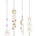 Miniatyrbilde 1 av 5: 4 stk Krystall Solfangere, Solfanger Krystall Henger Ornament,