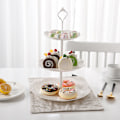 Miniatyrbild 4 av 5: 1 stycke (vit, rund) Plast Cupcake Stativ, Kakdisplay