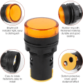 Miniatyrbilde 3 av 5: 15 stk Indikatorlys 220v Indikatorlys LED Indikator LED