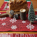 Miniatyrbillede 3 af 5: Julebordløber til julepynt, 72 tommer lange bordløbere, bordløber til jul, snemand, til julebordpynt (33 x 182 cm) (A)