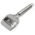 Miniatyrbillede 3 af 5: 21x7x3.1cm Høj kvalitet rustfrit stål nuddelgitterrulle dejskærer pasta spaghetti maker til køkken madlavning