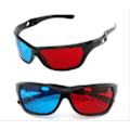 Miniatyrbillede 1 af 5: 3D Rød/Cyan (Anaglyf 3D Briller) Kvalitets 3D Briller til PC 3D