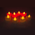 Miniatyrbillede 4 af 4: 24 stk. Flammeløse Lys Hjerteformet Teelys LED