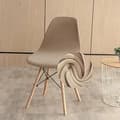 (Beige, 1 stycken) Skandinaviska Stolsöverdrag Stretch Sammet Lyx