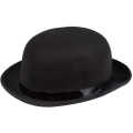 Miniatyrbilde 1 av 5: Bowlerhatt, for voksne, Hatt, Hodeplagg, Kostyme, Karneval, Tema