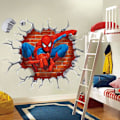 Miniatyrbild 4 av 5: Spiderman Väggdekaler DIY Avtagbara Spiderman Barntema Konst Pojkens Rum Väggdekal Sovrum Barnkammare Lekrum