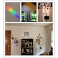 Miniatyrbillede 4 af 5: Klar stor glas krystal kugle prisme regnbue maker feng shui lampe