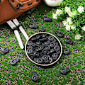 Miniatyrbild 3 av 5: 48 st Baseball Handske Spännen Plast Enkelt Hål Fjäder Spänne