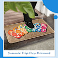 Miniatyrbillede 4 af 5: Sommer Flip Flop Dørmåtte Skridsikker Gummi Sommer Tøfler Velkommen