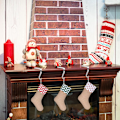 Miniatyrbild 3 av 5: 3 stycken julstrumpehållare mantelhängare krokar julmantelgrepp set säkerhetshängande strumpeklämmor för jul