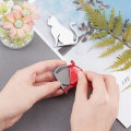 Miniatyrbillede 3 af 5: 2-delt 3D katte-bilsticker, zinklegering katte-stickers, sjov kat