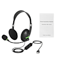 Miniatyrbillede 3 af 5: 1 stk USB-interface headset lydkabel justerbar volumen