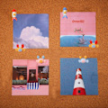 Miniatyrbild 5 av 5: 25 st ocean krabbfiskben söta tumnaglar, I-formade naglar, vägg