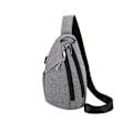 Miniatyrbild 1 av 5: En mörkgrå unisex hippie-messengerbag, mångsidig