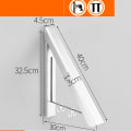 Miniatyrbild 5 av 5: (1 Stativ, Silver) Fällbart Tvättställ, Inomhus Fällbart