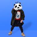 Miniatyrbilde 3 av 5: 1 stk Panda Hodeplagg 3D Papir Skulptur Håndlaget DIY Dyr