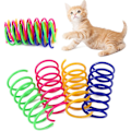 Miniatyrbild 1 av 5: 4-pack Kattfjäderleksak, Färgglada Fjäderleksaker för Katter, Interaktiv Katt-leksak, C