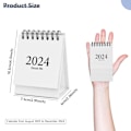 Miniatyrbillede 2 af 5: 1 hvid mini skrivebords kalender