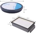 Miniatyrbillede 3 af 5: 2 Filter Sæt til Rowenta Moulinex Compact Power Cyclonic